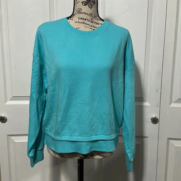 Women's Athleta Sundown Sweatshirt 2.0 in "Gulf Green" - Picture 1 of 8